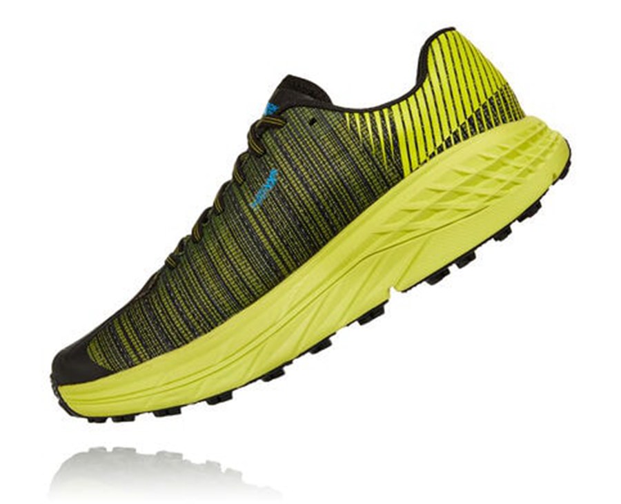 Tenis Trail Hoka One One Feminino Pretas/Verdes - Evo Speedgoat - 284-QDCHMV